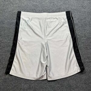 Reebok Track Shorts Mens M White Black Athletic‎ Gym Running Workout Bottoms